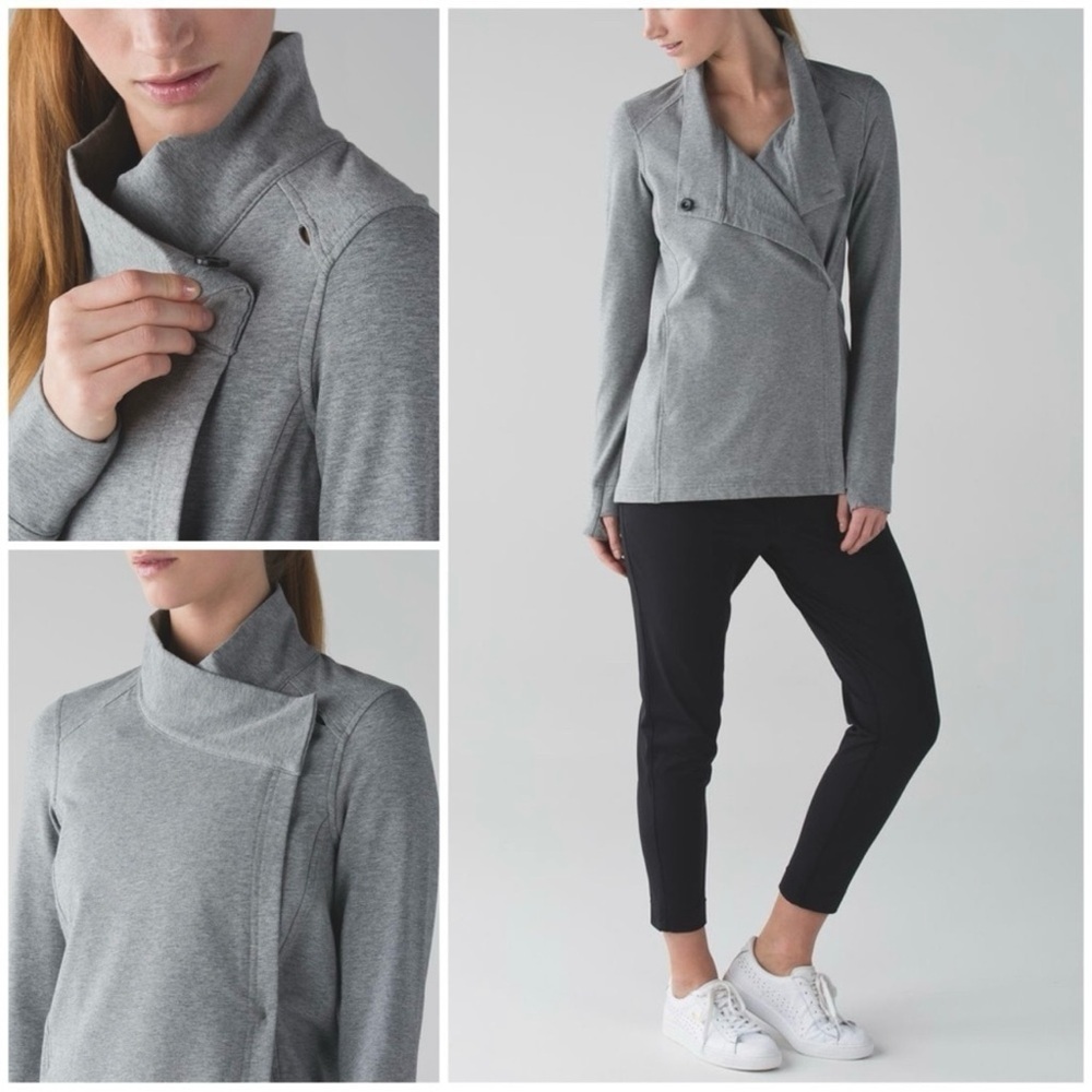 Lululemon Coast Wrap II Size 4 Heathered Medium Grey